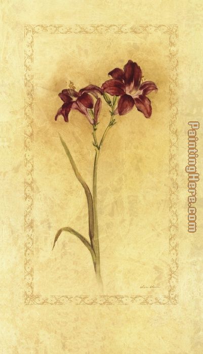 Purple Day Lily painting - Cheri Blum Purple Day Lily art painting